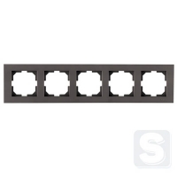 Рамка на 5 постів горизверт. монтаж Arvia Electric KAREN Антрацит (20 06 2000 025)